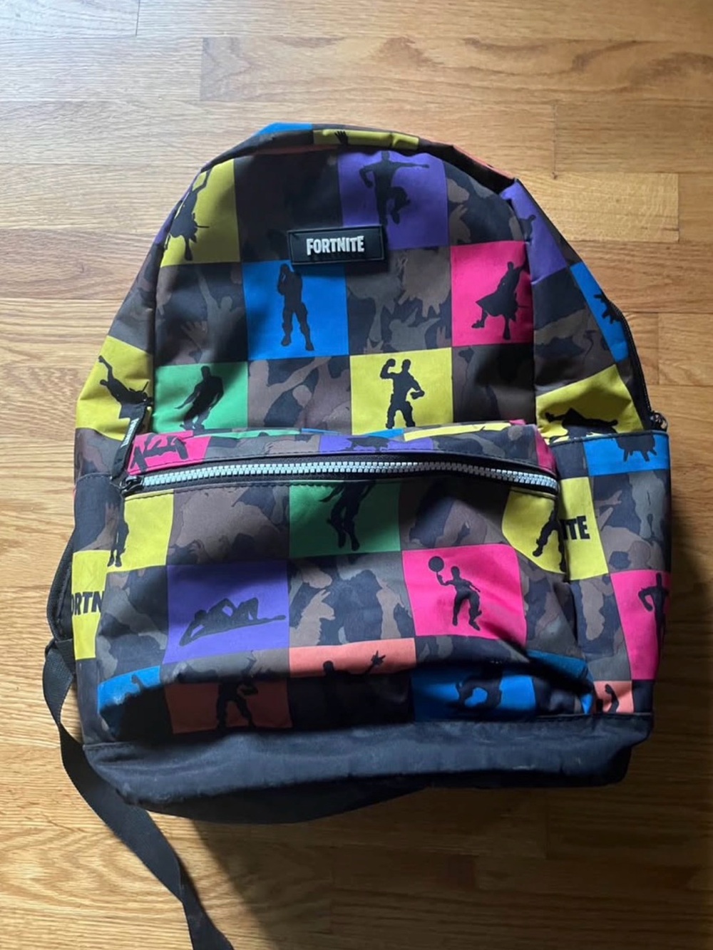 Kids Multicolor Checkered Backpack
